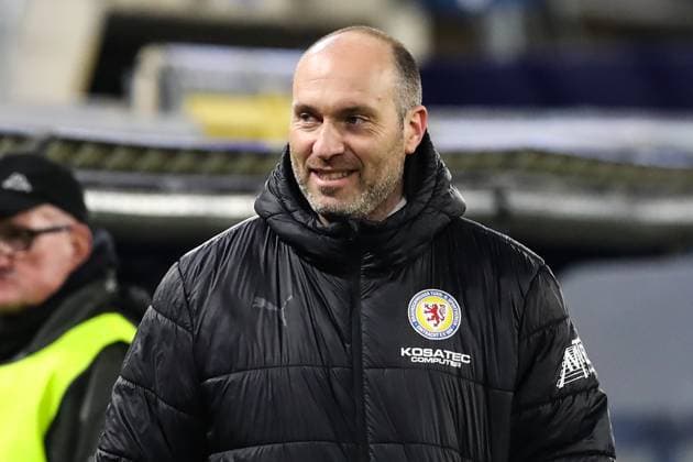 Trainer Daniel Scherning (Eintracht Braunschweig) - 2. Fußball Bundesliga Saison 2023-2024 SC Paderborn vs. Eintracht Braunschweig in der Home Deluxe Arena in Paderborn - Fußball,Mann,Männer,Deutschland,15.03.2024