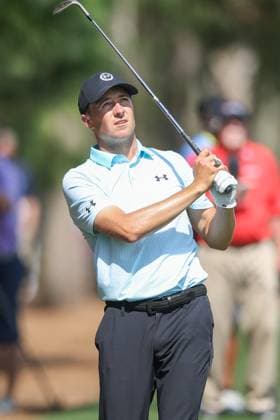 March 15, 2024: Jordan Spieth hits his approach shot on the 6th hole during the second round of THE PLAYERS Championship at TPC Sawgrass in Ponte Vedra, FL. CSM Ponte Vedra United States of America - ZUMAc04_ 20240315_zma_c04_077 Copyright: xGrayxSiegelx