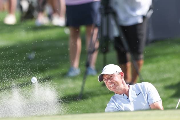 PGA, Golf Herren Golf 2024: THE PLAYERS Championship MAR 15 March 15, 2024: Rory McIlroy hits a pitch shot on the 6th hole during the second round of THE PLAYERS Championship at TPC Sawgrass in Ponte Vedra, FL. Gray Siegel CSM (Credit Image: Â Gray Siegel Cal Media) Ponte Vedra Florida United States of America EDITORIAL USE ONLY Copyright: xx ZUMA-20240315_zma_c04_101.jpg GrayxSiegelx csmphotothree242526