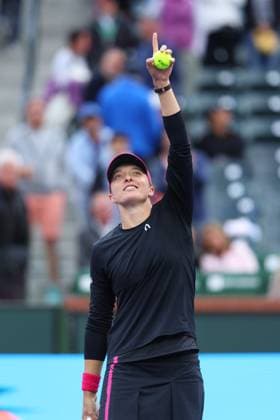 Sport Bilder des Tages Iga Swiatek (Pol) TENNIS : Indian Wells 2024 - 15 03 2024 AntoineCouvercelle Panoramic 