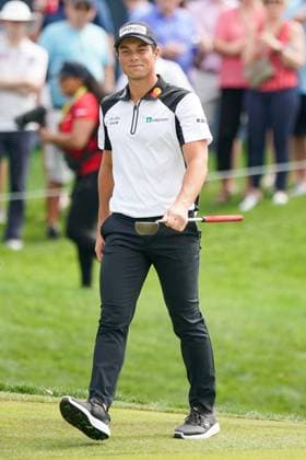March 16, 2024, Ponte Vedra Beach, Florida, United States: VIKTOR HOVLAND (NOR) walks the 9th green during the third round at the 2024 PLAYERS Championship at TPC Sawgrass. Ponte Vedra Beach United States - ZUMAw109 20240316_fap_w109_004 Copyright: xDebbyxWongx