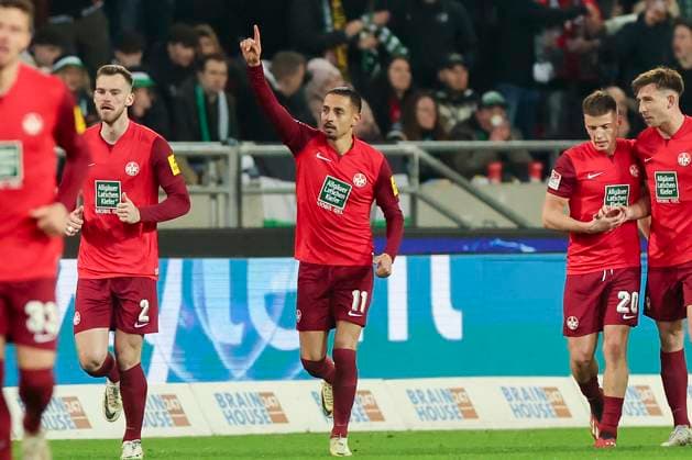 Kenny Prince Redondo (1. FC Kaiserslautern) bejubelt seinen Treffer zum 0:1, 2. Bundesliga, Hannover 96 vs 1. FC Kaiserslautern, HDI-Arena, 16.03.2024, Hannover, Deutschland.