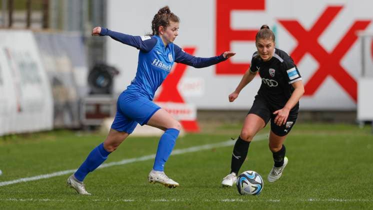 17.03.2024, Hänsch-Arena, Meppen, GER, Fußball, Fußball, 2. Bundesliga, Frauen: SV Meppen vs FC Ingolstadt, Nina Kossen (SV Meppen 10) DFL REGULATIONS PROHIBIT ANY USE OF PHOTOGRAPHS AS IMAGE SEQUENCES AND OR QUASI-VIDEO. Meppen Niedersachsen Germany Hänsch-Arena