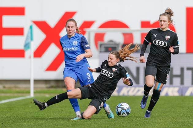 17.03.2024, Hänsch-Arena, Meppen, GER, Fußball, Fußball, 2. Bundesliga, Frauen: SV Meppen vs FC Ingolstadt, Nina Rolfes (SV Meppen 3) DFL REGULATIONS PROHIBIT ANY USE OF PHOTOGRAPHS AS IMAGE SEQUENCES AND OR QUASI-VIDEO. Meppen Niedersachsen Germany Hänsch-Arena