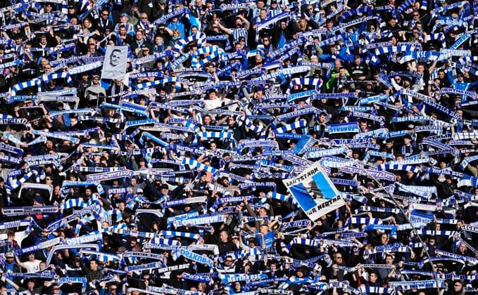 Germany, Berlin, 17.03.2024, Olympic Stadium, Hertha BSC vs FC Schalke 04 - 2. Bundesliga, Hertha Berlin fans Berlin Olympic Stadium Berlin Germany