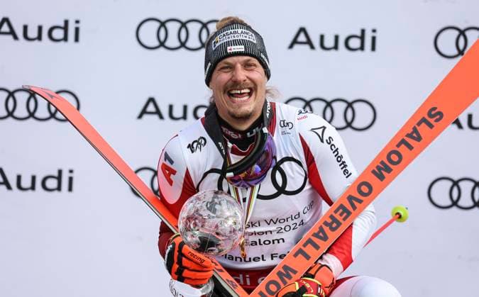 Bilder des Jahres 2024, Sport 03 März Sport Themen der Woche KW11 Sport Bilder des Tages ALPINE SKIING - FIS WC Final Saalbach SAALBACH,AUSTRIA,17.MAR.24 - ALPINE SKIING - FIS World Cup Final, slalom, men. Image shows Manuel Feller (AUT).  GEPAxpictures xWolfgangxGrebien