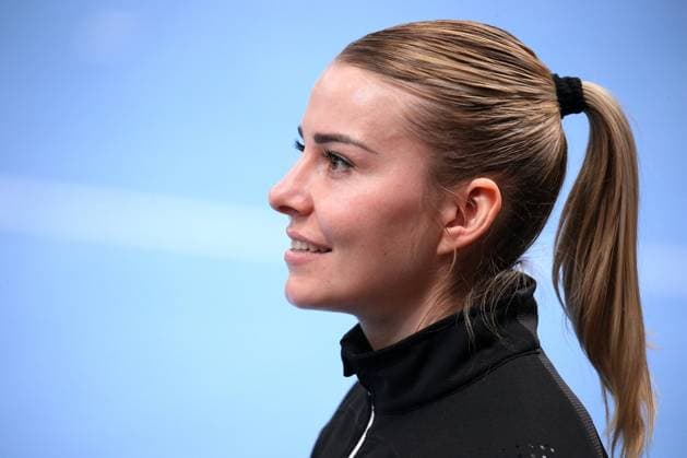 17.03.2024, Deutschland, Ludwigsburg, Handball Frauen EHF Champions League, SG BBM Bietigheim vs. Ikast Handbold, Noemi Hafra (BBM)