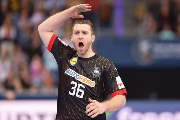 Deutschland - Österreich, Handball Olympia-Qualifikationsturnier Lukas Mertens (Deutschland, 36). Handball Olympia-Qualifikation, Länderspiel zwischen Deutschland und Österreich am 17. März 2024 in Hannover., Hannover Deutschland ZAG-Arena