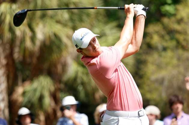 PONTE VEDRA BEACH, FL - MARCH 17: PGA, Golf Herren golfer Matt Fitzpatrick plays his tee shot on the 2nd hole during the final round of The Players Championship on March 17, 2024, at TPC Sawgrass in Ponte Vedra Beach, Florida. (Photo by Brian Spurlock Icon Sportswire) GOLF: MAR 17 PGA THE PLAYERS Championship EDITORIAL USE ONLY Icon24031725
