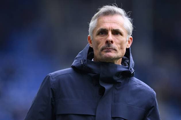 HEERENVEEN - SC Heerenveen coach Kees van Wonderen during the Dutch Eredivisie match between SC Heerenveen and Feyenoord at the Abe Lenstra Stadium on March 17, 2024 in Heerenveen, Netherlands. ANP COR LASKER Dutch Eredivisie 2023 2024 xVIxANPxSportx xxANPxIVx 493965003 originalFilename: 493965003.jpg