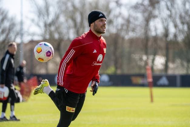 Sport Themen der Woche KW12 Sport Bilder des Tages Fussball, Herren, Saison 2023 2024, 1. Bundesliga, 1. FC Union Berlin, Training, Kevin Volland (1. FC Union), 18.03. 2024, *** Football, Men, Season 2023 2024, 1 Bundesliga, 1 FC Union Berlin, Training, Kevin Volland 1 FC Union , 18 03 2024, Copyright: xMatthiasxKochx