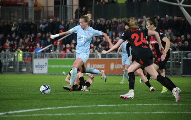 18.03.2024, xgrfx, Fussball 1.Bundesliga Damen, Bayer Leverkusen - 1.FC Köln emspor, v.l. Celina Degen (1.FC Köln) (DFL DFB REGULATIONS PROHIBIT ANY USE OF PHOTOGRAPHS as IMAGE SEQUENCES and or QUASI-VIDEO) Leverkusen