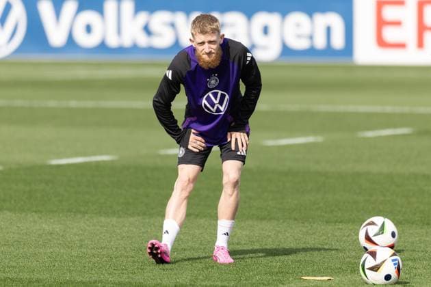 Training der Deutschen Fußball-Nationalmannschaft Jan-Niklas Beste. Training der Deutschen Fußball-Nationalmannschaft auf dem DFB-Campus in Frankfurt am Main am 20. März 2024., Frankfurt am Main Hessen Deutschland DFB-Campus