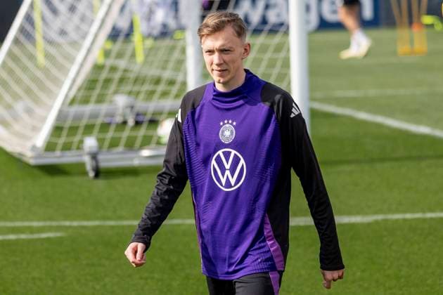 Training Deutsche Fussball Nationalmannschaft, DFB Campus, Frankfurt, 20.03.2024 Maximilian Beier (Deutsche Fussball Nationalmannschaft), Training DFB, Frankfurt, DFB-Campus, 20.3.2024 Copyright: xBEAUTIFULxSPORTS Gawlikx