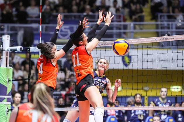 8 Kaja Grobelna (Reale Mutua Fenera Chieri Ã¢& x80;& x99;76) during Reale Mutua Fenera Chieri vs Viteos Neuchatel, Volleyball CEV Cup Women match in Turin, Italy, March 20 2024  Copyright: xNorbertoxMaccagno IPAxSportx xipx xx IPA_44494980 IPA_Agency_IPA44494980