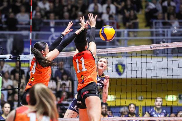 8 Kaja Grobelna (Reale Mutua Fenera Chieri Ã¢& x80;& x99;76) during Reale Mutua Fenera Chieri vs Viteos Neuchatel, Volleyball CEV Cup Women match in Turin, Italy, March 20 2024  Copyright: xNorbertoxMaccagno IPAxSportx xipx xx IPA_44494979 IPA_Agency_IPA44494979
