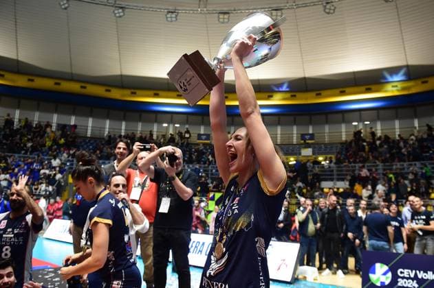 Foto IPP Massimo Rana Torino 202-03-2024 Pallavolo Cev Cup Finale Reale Mutua Fenera Chieri 76 - Viteos Neuchatel Universite Club nella foto keja grobelna Italy Photo Press - World Copyright italy ITALY  Copyright: xR4924_italyphotopressx