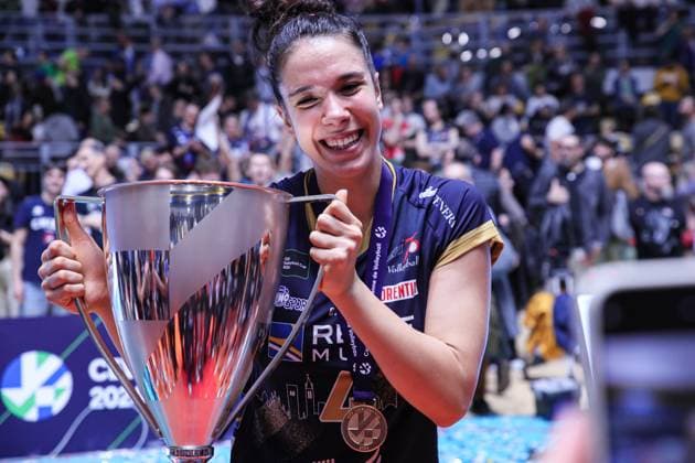 4 Rachele Morello (Reale Mutua Fenera Chieri Ã¢& x80;& x99;76) during Reale Mutua Fenera Chieri vs Viteos Neuchatel, Volleyball CEV Cup Women match in Turin, Italy, March 20 2024  Copyright: xNorbertoxMaccagno IPAxSportx xipx xx IPA_44497133 IPA_Agency_IPA44497133