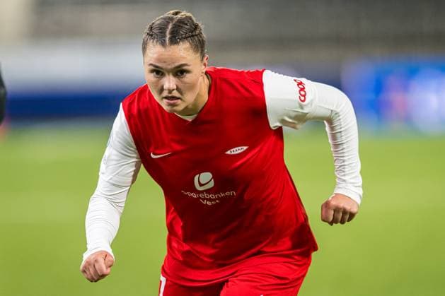 Fußball, Frauen, CL, SK Brann Bergen - FC Barcelona 240320 Anna Aahjem of Brann after the UEFA Women s Champions League quarterfinal football match between Brann and Barcelona on March 20, 2024 in Bergen. Photo: Marius Simensen BILDBYRAN Cop 238 barcelona bbeng brann champions league dam football fotball fotboll kvartfinale quarter final tfk uefa women s champions league Copyright: MARIUSxSIMENSEN BB240320BB906