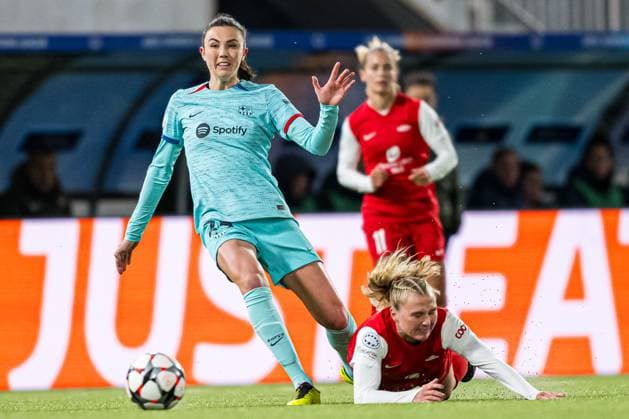 Fußball, Frauen, CL, SK Brann Bergen - FC Barcelona 240320 Ingrid Syrstad Engen of Barcelona during the UEFA Women s Champions League quarterfinal football match between Brann and Barcelona on March 20, 2024 in Bergen. Photo: Marius Simensen BILDBYRAN Cop 238 barcelona bbeng brann champions league dam football fotball fotboll kvartfinale quarter final tfk uefa women s champions league Copyright: MARIUSxSIMENSEN BB240320BB915