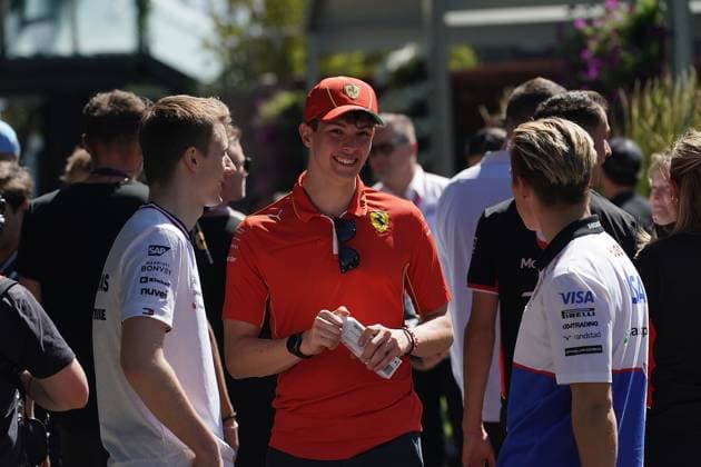 FORMULA 1 ROLEX AUSTRALIAN GRAND PRIX 2024 21.03.2024, Albert Park Circuit, Melbourne, FORMULA 1 ROLEX AUSTRALIAN GRAND PRIX 2024 ,im Bild Ferrari Testfahrer Oliver Ollie Bearman, Mercedes Testfahrer Frederik Vesti, Racingg Bulls Testfahrer Liam Lawson