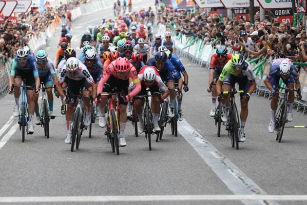 Bilder des Jahres 2024, Sport 03 März Sport Themen der Woche KW12 Sport Bilder des Tages 21-03-2024 Vuelta A Catalunya; Tappa 04 Sort - Lleida; 2024, Ef Education - Easypost; Van Den Berg, Marijn; Lleida; 