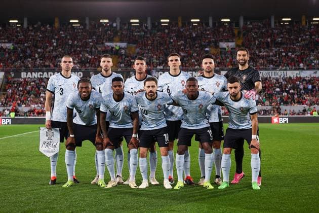 Guimaraes, Portugal, Thursday 21 March 2024 UEFA Friendly Matches Portugal -Sweden, Teamfoto Portugal, Portugal s squad, Line-up of Portugal, Copyright: JoaquimxFerreira