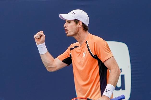 March 21, 2024, Miami Gardens, Florida, USA: Andy Murray (GBR) reacts after a shot during his doubles match during the men s doubles first round match at the 2024 Miami Open presented by Itau at Hard Rock Stadium. Miami Gardens USA - ZUMAw109 20240321_fap_w109_010 Copyright: xDebbyxWongx