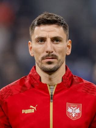 Russia v Serbia - International Friendly, Länderspiel, Nationalmannschaft Filip Mladenovic of Serbia looks on during the international friendly match between Russia and Serbia on March 21, 2024 at Dynamo Central Stadium in Moscow, Russia. Moscow Russia  Copyright: xMikexKireevx originalFilename:kireev-russiavs240321_npG6s.jpg
