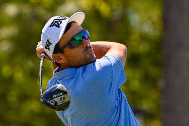 PALM HARBOR, FL - MARCH 21: Ryan McCormick (USA) watches his tee shot on 1 during Rd1 of the Valspar Championship at Innisbrook Resort - Copperhead, on March 21, 2024, in Palm Harbor, Florida. (Photo by Ken Murray Icon Sportswire) GOLF: MAR 21 PGA, Golf Herren Valspar Championship EDITORIAL USE ONLY Icon2403210541