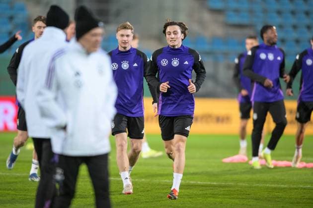 Fußball, Nationalmannschaft DFB U21, U 21 20240321, Abschlusstraining Deutschland - Kosovo. Im Bild Rocco REITZ (DFB U21, 18). Chemnitz Stadion an der Gellertstraße Sachsen Deutschland Copyright: Passion2Press MarkusxFischerx