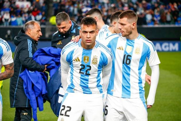 Sport Bilder des Tages March 22, 2024, Harrison, Nj, United States: Lautaro Martinez of Argentina during a match against El Salvador in an International Friendly, Länderspiel, Nationalmannschaft match at the Lincoln Financial Field in Philadelphia in the United States on the night of this Friday, 22nd. Harrison United States - ZUMAv122 20240322_aap_v122_061 Copyright: xWilliamxVolcovx