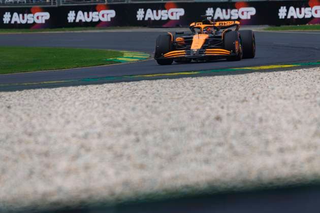 23rd March 2024: Melbourne Grand Prix Circuit, Melbourne, Victoria, Australia; Australian Formula 1 Grand Prix: Qualifying Day; Number 81 McLaren driver Oscar Piastri during practice 3 at the Australian Formula 1  ActionPlus12620703 StephenxBlackberry