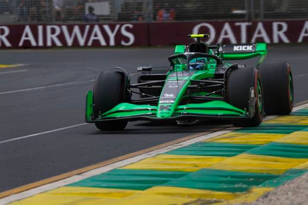23rd March 2024: Melbourne Grand Prix Circuit, Melbourne, Victoria, Australia; Australian Formula 1 Grand Prix: Qualifying Day; Number 24 Kick Sauber driver Guanyu Zhou during practice 3 at the Australian Formula 1  ActionPlus12620733 StephenxBlackberry