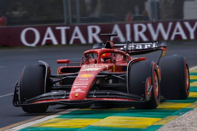 23rd March 2024: Melbourne Grand Prix Circuit, Melbourne, Victoria, Australia; Australian Formula 1 Grand Prix: Qualifying Day; Number 16 Scuderia Ferrari driver Charles Leclerc during practice 3 at the Australian Formula 1  ActionPlus12620740 StephenxBlackberry