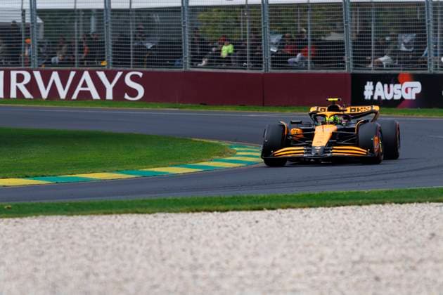 23rd March 2024: Melbourne Grand Prix Circuit, Melbourne, Victoria, Australia; Australian Formula 1 Grand Prix: Qualifying Day; Number 4 McLaren driver Lando Norris during practice 3 at the Australian Formula 1  ActionPlus12620704 StephenxBlackberry