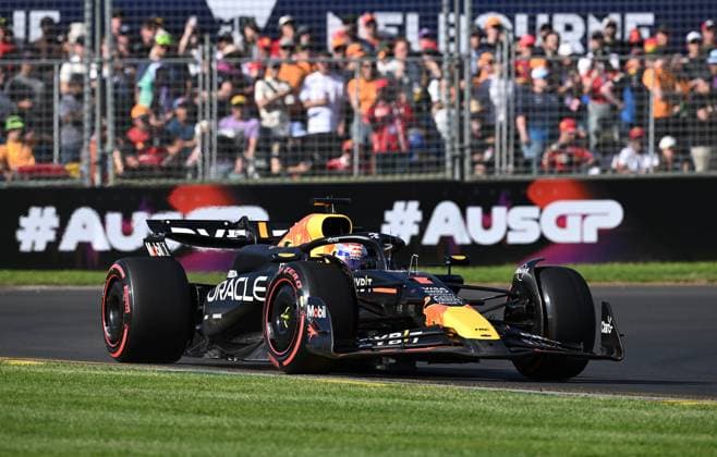 AUSTRALIAN F1 GRAND PRIX, Max Verstappen of Red Bull Racing during the qualifying session at the Australian Grand Prix 2024 on Albert Park Circuit in Melbourne, Saturday, March 23, 2024. ( NO ARCHIVING, EDITORIAL USE ONLY, NO USE IN BOOKS WITHOUT CONSENT MELBOURNE VICTORIA AUSTRALIA  Copyright: xJOELxCARRETTx 20240323001921464838