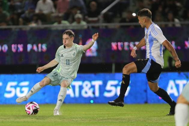 RECORD DATE NOT STATED Seleccion Mexicana Sub-23 2024 Mexico vs Argentina Marcelo Flores of Mexico during the friendly match between Mexico U-23 (Mexican national team, Nationalteam and Argentina U-23, at El Encanto Stadium, Mazatlan, Sinaloa, on March 22, 2024. MAZATLAN SINALOA MEXICO  Copyright: xCarlosxLopezx 20240322203213_SMN_U23_MEX_ARG_FLORES73