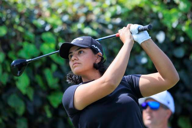 March 22, 2024, Palos Verdes, California, USA: Hira Naveed during Round 2 of the Fir Hills Seri Pak Championship on Friday March 22, 2024 at the Palos Verdes Golf Club in Palos Verdes, California. JAVIER ROJAS PI Palos Verdes USA - ZUMAp124 20240322_zaa_p124_104 Copyright: xJavierxRojasx