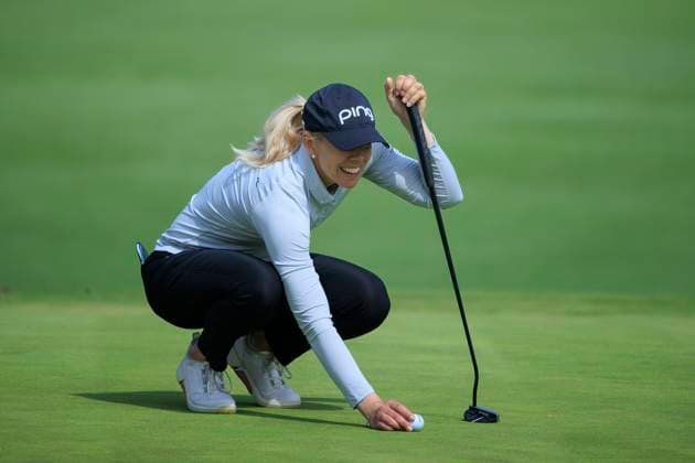 March 22, 2024, Palos Verdes, California, USA: Pernilla Lindberg during Round 2 of the Fir Hills Seri Pak Championship on Friday March 22, 2024 at the Palos Verdes Golf Club in Palos Verdes, California. JAVIER ROJAS PI Palos Verdes USA - ZUMAp124 20240322_zaa_p124_106 Copyright: xJavierxRojasx