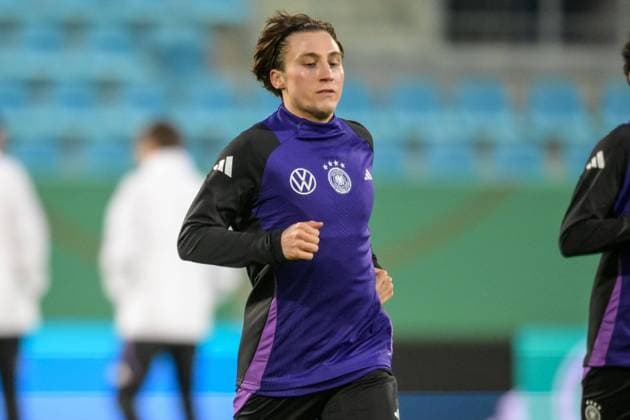 Fußball, Nationalmannschaft DFB U21, U 21 20240321, Abschlusstraining Deutschland - Kosovo. Im Bild Rocco REITZ (DFB U21, 18) Portrait Oberkörper halbe Figur angeschnittenes Einzelmotiv. Chemnitz Stadion an der Gellertstraße Sachsen Deutschland Copyright: Passion2Press MarkusxFischerx