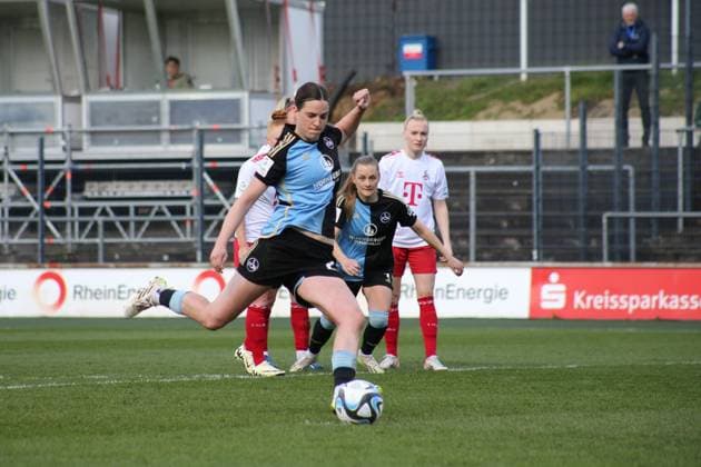 23.03.2024, xgrfx, Fussball 1.Bundesliga Damen, 1.FC Köln Frauen - 1.FC Nürnberg emspor, v.l. Tor, Lara Schmidt (1.FC Nürnberg) (DFL DFB REGULATIONS PROHIBIT ANY USE OF PHOTOGRAPHS as IMAGE SEQUENCES and or QUASI-VIDEO) Köln