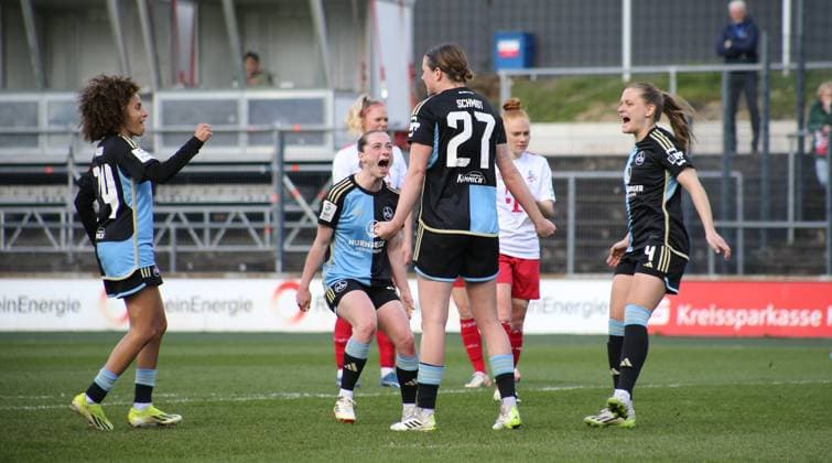 23.03.2024, xgrfx, Fussball 1.Bundesliga Damen, 1.FC Köln Frauen - 1.FC Nürnberg emspor, v.l. Tor, Lara Schmidt (1.FC Nürnberg) (DFL DFB REGULATIONS PROHIBIT ANY USE OF PHOTOGRAPHS as IMAGE SEQUENCES and or QUASI-VIDEO) Köln