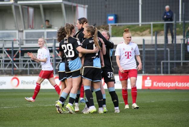 23.03.2024, xgrfx, Fussball 1.Bundesliga Damen, 1.FC Köln Frauen - 1.FC Nürnberg emspor, v.l. Tor, Lara Schmidt (1.FC Nürnberg) (DFL DFB REGULATIONS PROHIBIT ANY USE OF PHOTOGRAPHS as IMAGE SEQUENCES and or QUASI-VIDEO) Köln