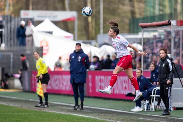 GOOGLE PIXEL Frauen-Bundesliga: 1. FC Köln - 1. FC Nürnberg, 23.03.2024 Martyna Wiankowska (1. FC Köln, 26). GOOGLE PIXEL Frauen-Bundesliga, 1. FC Köln - 1. FC Nürnberg, 17. Spieltag, am 23.03.2024, Franz-Kremer-Stadion, Köln DFL regulations prohibit any use of photographs as image sequences and or quasi-video Copyright: xBEAUTIFULxSPORTS Meuselx