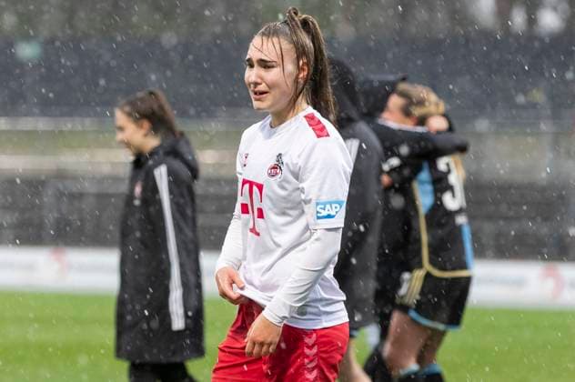 GOOGLE PIXEL Frauen-Bundesliga: 1. FC Köln - 1. FC Nürnberg, 23.03.2024 Alena Bienz (1. FC Köln, 11) ist enttäuscht. GOOGLE PIXEL Frauen-Bundesliga, 1. FC Köln - 1. FC Nürnberg, 17. Spieltag, am 23.03.2024, Franz-Kremer-Stadion, Köln DFL regulations prohibit any use of photographs as image sequences and or quasi-video Copyright: xBEAUTIFULxSPORTS Meuselx