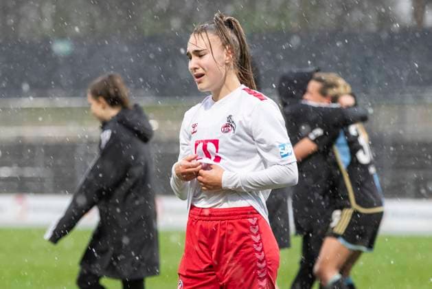 GOOGLE PIXEL Frauen-Bundesliga: 1. FC Köln - 1. FC Nürnberg, 23.03.2024 Alena Bienz (1. FC Köln, 11) ist enttäuscht. GOOGLE PIXEL Frauen-Bundesliga, 1. FC Köln - 1. FC Nürnberg, 17. Spieltag, am 23.03.2024, Franz-Kremer-Stadion, Köln DFL regulations prohibit any use of photographs as image sequences and or quasi-video Copyright: xBEAUTIFULxSPORTS Meuselx