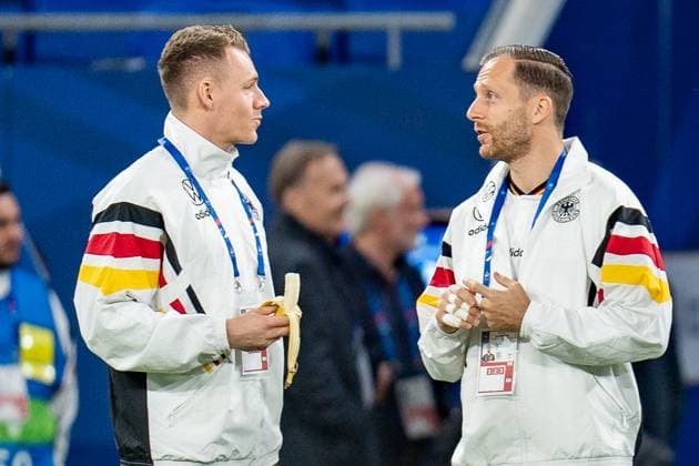 Bernd Leno (Deutschland, 12) Oliver Baumann (Deutschland, 24) Frankreich vs. Deutschland, Herren, Fussball, Testspiel, 22.03.2024 Frankreich vs. Deutschland, Herren, Fussball, Testspiel, 22.03.2024 Lyonn Copyright: xEibner-Pressefoto BahhoxKarax EP_FRA