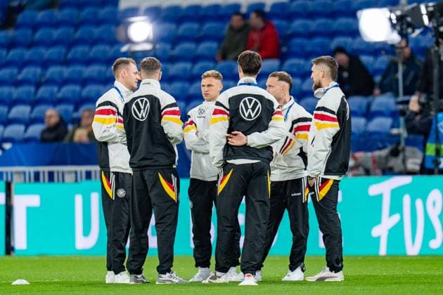 Joshua Kimmich (Deutschland, 6) Bernd Leno (Deutschland, 12) David Raum (Deutschland, 3) Niclas Fuellkrug (Deutschland, 9) Robin Koch (Deutschland, 15) Robert Andrich (Deutschland, 23) Frankreich vs. Deutschland, Herren, Fussball, Testspiel, 22.03.2024 Frankreich vs. Deutschland, Herren, Fussball, Testspiel, 22.03.2024 Lyonn Copyright: xEibner-Pressefoto BahhoxKarax EP_FRA