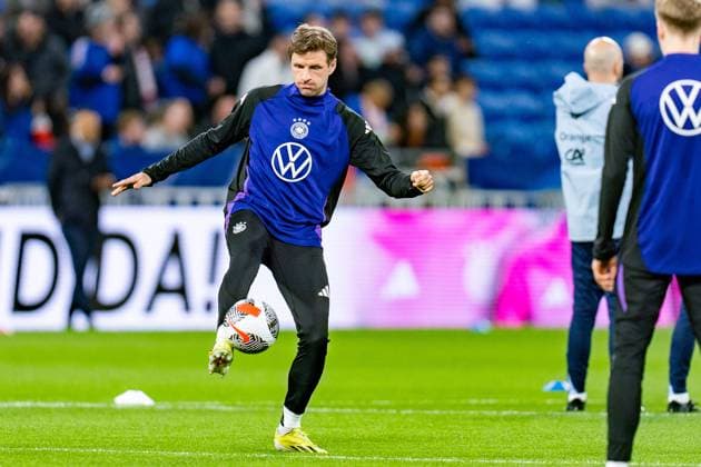 Thomas Mueller (Deutschland, 13) Frankreich vs. Deutschland, Herren, Fussball, Testspiel, 22.03.2024 Frankreich vs. Deutschland, Herren, Fussball, Testspiel, 22.03.2024 Lyonn Copyright: xEibner-Pressefoto BahhoxKarax EP_FRA